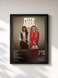 #noir Tableau de l'album With Love From de Aly & AJ, cadre noir, imprimé et encadré en France