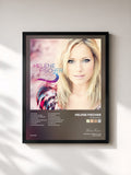 #noir Tableau de l'album Farbenspiel de Helene Fischer, cadre noir, imprimé et encadré en France