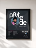 #noir Tableau de l'album A Arte De Raul Seixas de Raul Seixas, cadre noir, imprimé et encadré en France