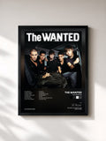 #noir Tableau de l'album The Wanted de The Wanted, cadre noir, imprimé et encadré en France