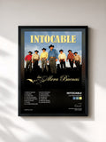 #noir Tableau de l'album Las Mera Buenas de Intocable, cadre noir, imprimé et encadré en France
