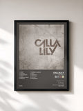 #noir Tableau de l'album Callalily de Callalily, cadre noir, imprimé et encadré en France