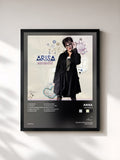 #noir Tableau de l'album Sincerità de Arisa, cadre noir, imprimé et encadré en France