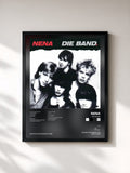 #noir Tableau de l'album Die Band de Nena, cadre noir, imprimé et encadré en France
