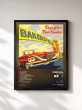 #noir Tableau de l'album Bakersfield de Vince Gill, cadre noir, imprimé et encadré en France