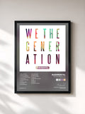 #noir Tableau de l'album We the Generation (Deluxe Edition) de Rudimental, cadre noir, imprimé et encadré en France