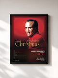 #noir Tableau de l'album Christmas de Harry Belafonte, cadre noir, imprimé et encadré en France