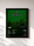 #noir Tableau de l'album Ard Bodied de Giggs, cadre noir, imprimé et encadré en France