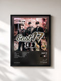 #noir Tableau de l'album 24/7 de East 17, cadre noir, imprimé et encadré en France