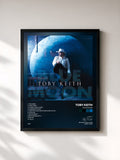 #noir Tableau de l'album Blue Moon de Toby Keith, cadre noir, imprimé et encadré en France