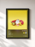 #noir Tableau de l'album Fruta (Vol. II) de Caloncho, cadre noir, imprimé et encadré en France