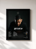 #noir Tableau de l'album WHY ALWAYS ME de O.G., cadre noir, imprimé et encadré en France