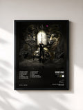 #noir Tableau de l'album DOOR TO DUSK de Odetari, cadre noir, imprimé et encadré en France