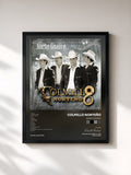 #noir Tableau de l'album Sueño Guajiro de Colmillo Norteño, cadre noir, imprimé et encadré en France