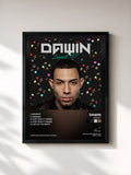 #noir Tableau de l'album Dessert de Dawin, cadre noir, imprimé et encadré en France