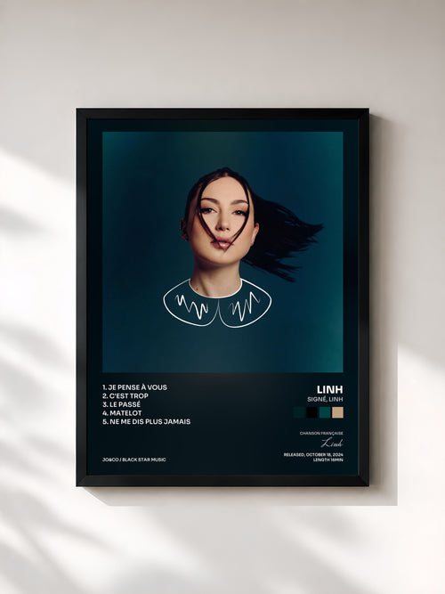 Linh · Signé, Linh — Affiche encadrée
