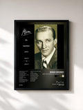 #noir Tableau de l'album Bing: His Legendary Years 1931-1957 de Bing Crosby, cadre noir, imprimé et encadré en France