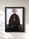 #noir Tableau de l'album St. Vincent (Deluxe Edition) de St. Vincent, cadre noir, imprimé et encadré en France