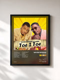 #noir Tableau de l'album Toe 2 Toe de Wayne Wonder, cadre noir, imprimé et encadré en France