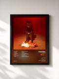 #noir Tableau de l'album FLEISCH de Hanybal, cadre noir, imprimé et encadré en France