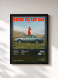 #noir Tableau de l'album How To Let Go de Sigrid, cadre noir, imprimé et encadré en France