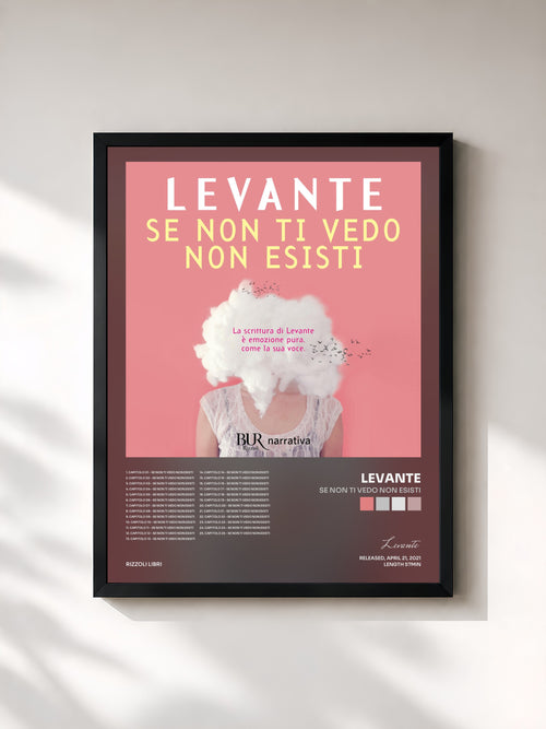 Levante · Se non ti vedo non esisti — Affiche encadrée