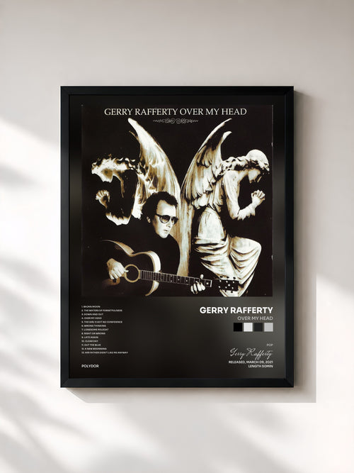 Gerry Rafferty · Over My Head — Affiche encadrée