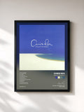 #noir Tableau de l'album King of the Beach de Chris Rea, cadre noir, imprimé et encadré en France