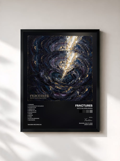 Fractures · Into Silverlining — Affiche encadrée
