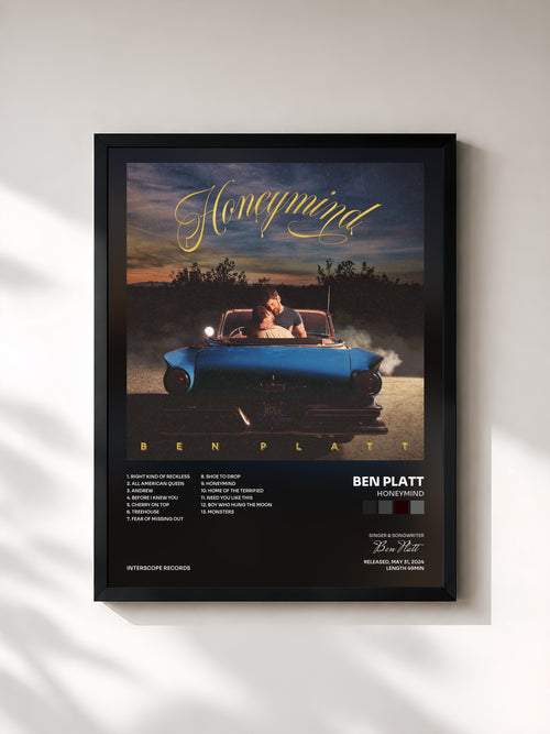 Ben Platt · Honeymind — Affiche encadrée
