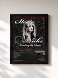 #noir Tableau de l'album Breaking the Chain de Stevie Nicks, cadre noir, imprimé et encadré en France