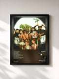#noir Tableau de l'album u made me a st4r de 4batz, cadre noir, imprimé et encadré en France