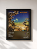 #noir Tableau de l'album Yesterdays de Yes, cadre noir, imprimé et encadré en France