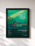 #noir Tableau de l'album Cures What Ails Ya de The Longest Johns, cadre noir, imprimé et encadré en France