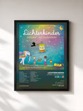 #noir Tableau de l'album Laternen- und Herbstlieder de Lichterkinder, cadre noir, imprimé et encadré en France