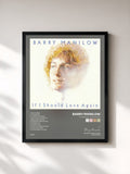 #noir Tableau de l'album If I Should Love Again de Barry Manilow, cadre noir, imprimé et encadré en France
