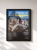 #noir Tableau de l'album In the Mid-Nite Hour de Warren G, cadre noir, imprimé et encadré en France