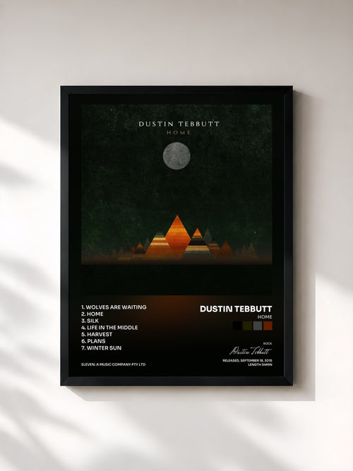 Dustin Tebbutt · Home — Affiche encadrée