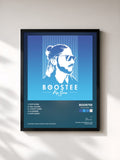 #noir Tableau de l'album Pop Corn - EP de Boostee, cadre noir, imprimé et encadré en France