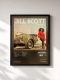 #noir Tableau de l'album The Light of the Sun de Jill Scott, cadre noir, imprimé et encadré en France