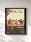 #noir Tableau de l'album Ubap de Darius & Finlay, cadre noir, imprimé et encadré en France