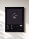 #noir Tableau de l'album The Best - Reminiscent 10th Anniversary de Yiruma, cadre noir, imprimé et encadré en France