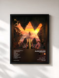#noir Tableau de l'album Walkerworld de Alan Walker, cadre noir, imprimé et encadré en France