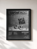 #noir Tableau de l'album Back to the Dancefloor de Captain Jack, cadre noir, imprimé et encadré en France