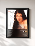 #noir Tableau de l'album Never Never Land de Jane Monheit, cadre noir, imprimé et encadré en France