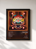 #noir Tableau de l'album Tired Of Hanging Around de The Zutons, cadre noir, imprimé et encadré en France
