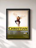#noir Tableau de l'album Christian de Allan Rayman, cadre noir, imprimé et encadré en France