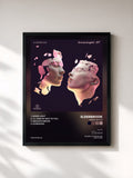 #noir Tableau de l'album Innerlight EP de Elderbrook, cadre noir, imprimé et encadré en France