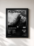 #noir Tableau de l'album Bad Reputation de Kid Rock, cadre noir, imprimé et encadré en France
