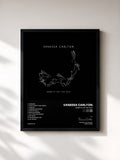 #noir Tableau de l'album Rabbits On The Run de Vanessa Carlton, cadre noir, imprimé et encadré en France